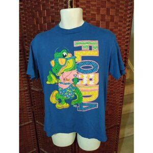 Vintage Florida Alligator T Shirt 80s 90s Single Stitch Sunglasses Shorts Large